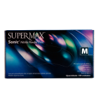 Supermax Luva Azul Escuro Nitrílica Sonic - Tamanho M 7 (Caixa 100 unidades)