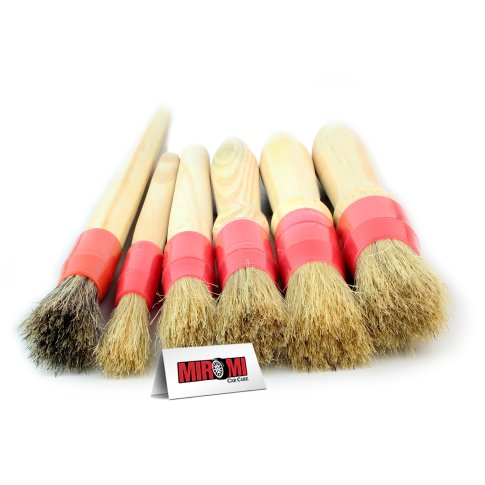 Kit de Pinceis para Detalhamento Automotivo (6 pincéis)