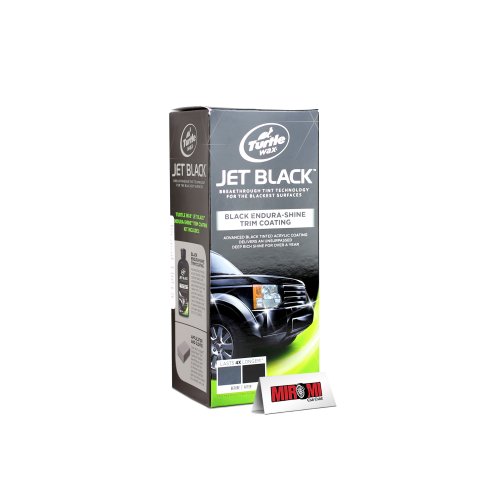 Turtle Wax Kit Restaurador de Plásticos Jet Black Endura-Shine Trim Coating T-128KT (3 itens) - LIQUIDAÇÃO