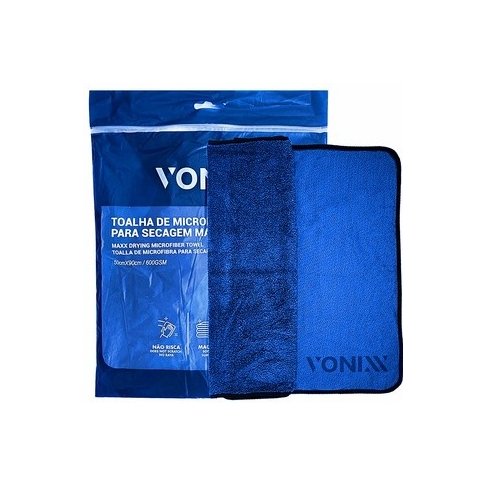 Pano de Microfibra Vonixx Maxx Especial para Secagem Azul (50x90cm)