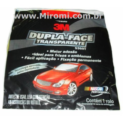 3M Auto Fita Dupla Face Transparente 12mm x 3m, 5369T