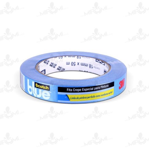 Fita Crepe 3M 18mm x 50m Azul Blue Tape, 2090-EP