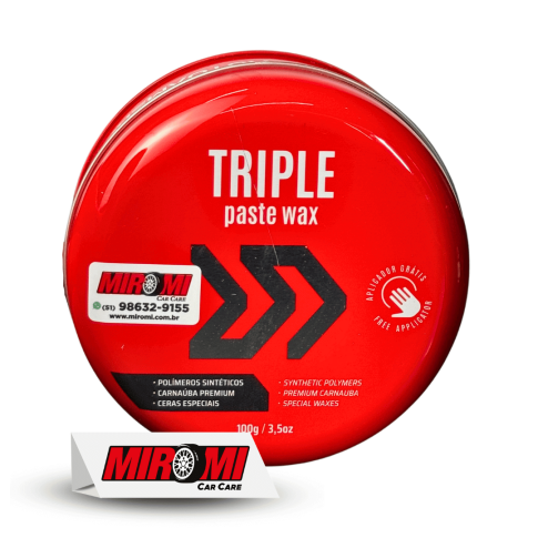 Cera de Carnaúba Autoamerica Triple Wax (100g c/ aplicador)