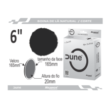Boina de Lã Natural Alcance Dune Preta 6"