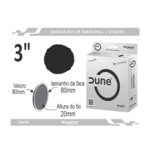 Boina de Lã Natural Alcance Dune Preta 3"