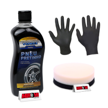 Kit Proteção e Acabamento de Pneus Vintex Pneu Pretinho (500ml)