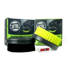 Kit de Escovas de Estofados Spin Agressiva Verde e Média Preta 120mm 4.8" For Detail (Rosca 5/8)