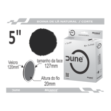 Boina de Lã Natural Alcance Dune Preta 5"