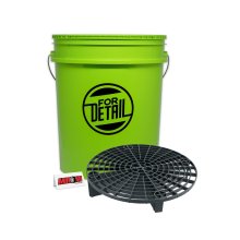 For Detail Balde Verde para Lavagem com Separador de Partículas Detailer Preto (19 Litros)