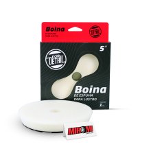 Boina de Espuma For Detail para Roto Orbital 6.5" Macia Branca