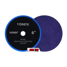 Boina de Veludo Azul Vonixx Voxer 6" - Refino na Remoção de Casca de Laranja