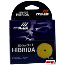 Boina Lã Híbrida Amarela Mills para Roto Orbitais 3"