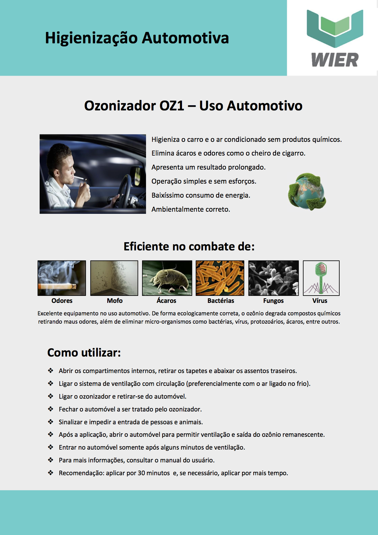 Gerador de Ozônio Automotivo